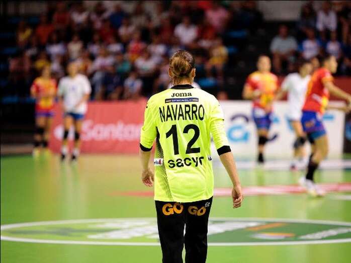 Silvia Navarro, en un partido con la selección española absoluta (Foto TA)